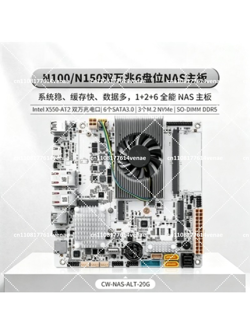 Nas Motherboard 8 Sata Mini Itx - Płyta główna NAS 8-bay z procesorem