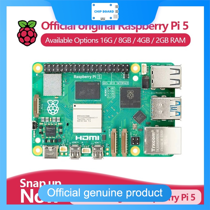 Raspberry Pi 5 8Gb Board - Oficjalny komputer jednopłytkowy Raspberry Pi 5,
