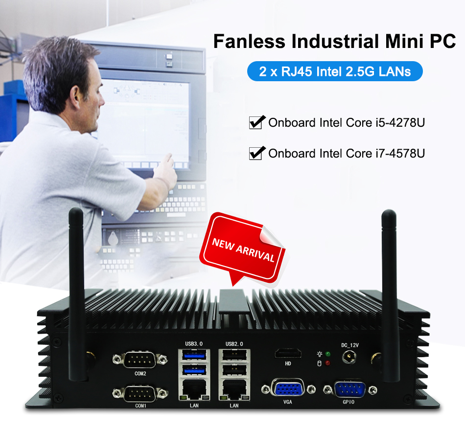 Komputer pokładowy bez wentyla – Fanless Industrial Pc Rs485 Core I7 recenzja i cena