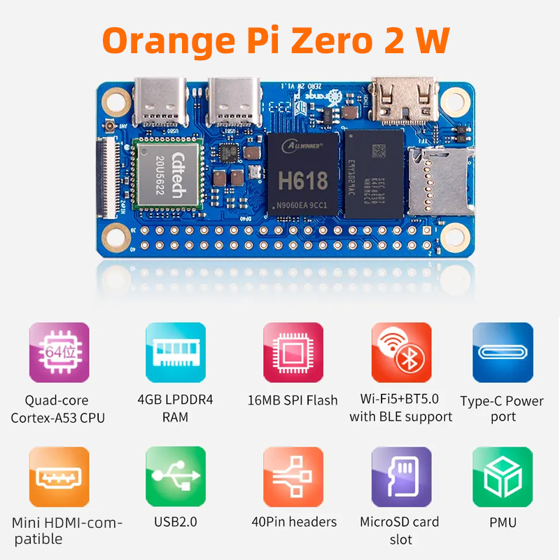Orange Pi Zero 2W 4GB 2GB 1.5G – Rockchip Rk3588 Development Board recenzja i cena