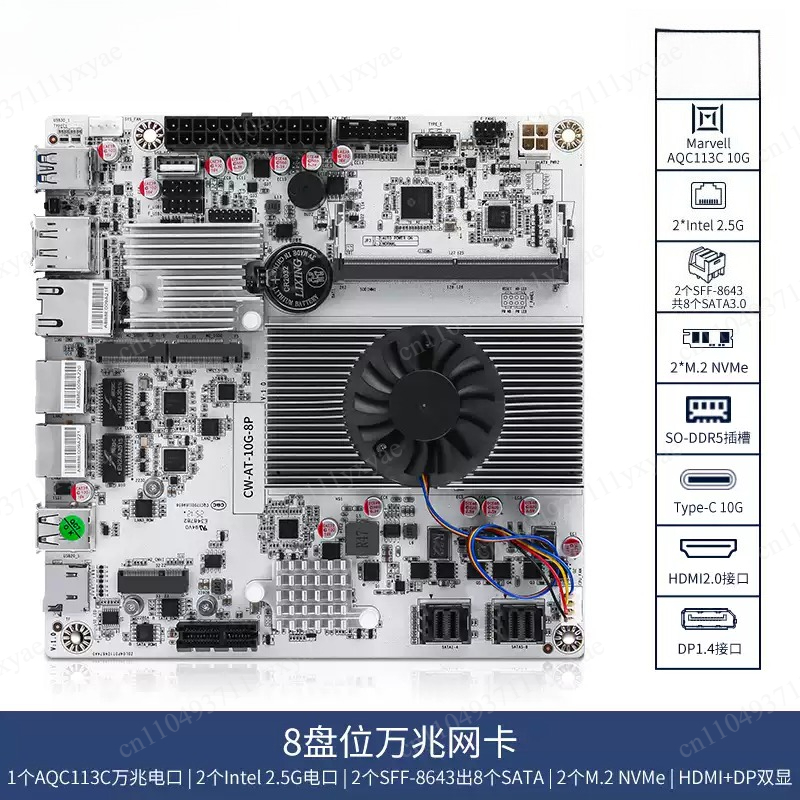 Płyta główna NAS z 8 zatokami  – Nas Motherboard 8 Sata Mini Itx recenzja i cena